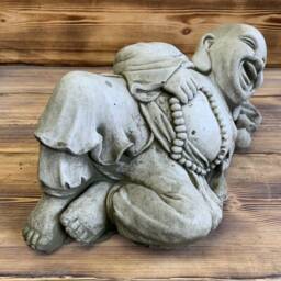 Stone Garden Large Laying Happy Buddha Statue Ornament - thumbnail 2
