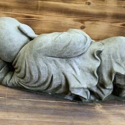 Stone Garden Large Laying Happy Buddha Statue Ornament - thumbnail 3