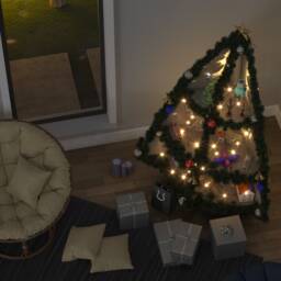 Pre-Lit Corner Christmas Tree Cnc Files 6 Ft Diy Village Display - PDF Build Guide - thumbnail 3