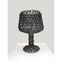 Welded Metal Chain Art Goblet Sculpture Gothic Decor - thumbnail 3