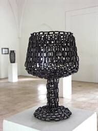 Welded Metal Chain Art Goblet Sculpture Gothic Decor