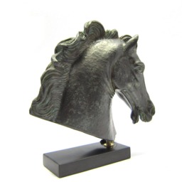 Verdigris Effect Of Greek Stone Casting A Horse From Parthenon Temple , Museum Quality Art Sculpture - thumbnail 3