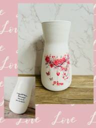 Personalised Mum Vase, Mothers Day Gift , Flower Themed Gifts, Gifts For - thumbnail 1