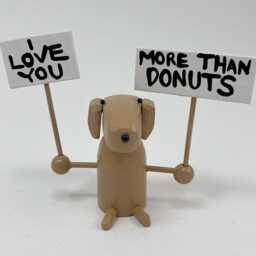 I Love You - Cat Dog Rabbit Figurine Comfort Food Avocado Toast Donuts Macaroni & Cheese Pizza - thumbnail 3
