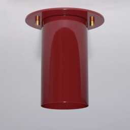 Modern Flush Mount Ceiling Light - Minimalist Cylinder Fixture Mid Century Lighting Colored Lamp Kitchen Hallway - thumbnail 3