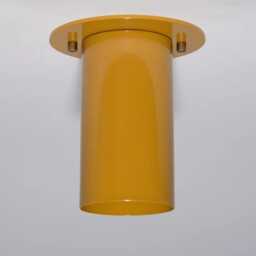 Modern Flush Mount Ceiling Light - Minimalist Cylinder Fixture Mid Century Lighting Colored Lamp Kitchen Hallway - thumbnail 2