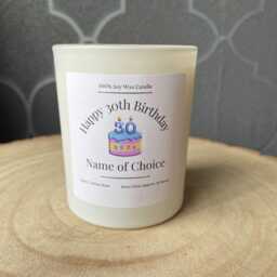 30Th Birthday Gift Candle, Turning 30, Thirties, Vegan Soy Wax, Highly Scented & Long Lasting - thumbnail 2