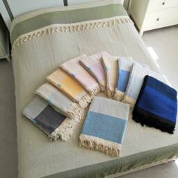 Soft Turkish Blanket - Throw Jacquard Handmade Bed High-Quality Cotton Luxury Home Decor - thumbnail 2