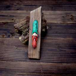 Hand-Carved Gnome Wall Art - Handmade Personalised Home Protection Amulet - thumbnail 2