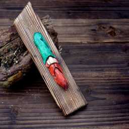 Hand-Carved Gnome Wall Art - Handmade Personalised Home Protection Amulet - thumbnail 3