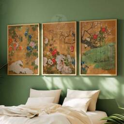 Japanese Set Of 3 Posters, Sait?? Ippo Flowers The Four Seasons, Art Print, Oriental Poster Sets, Floral Gift, A1/A2/A3/A4 - thumbnail 3
