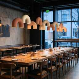 Playful Sculptural Ceramic Chandelier For Modern Artistic Interiors - Naaya Macaroni - thumbnail 2