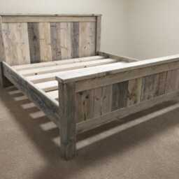 The Oxford Bed Frame Chunky Solid Rustic Pine Wood With Headboard All Sizes Available Free UK Delivery - thumbnail 4