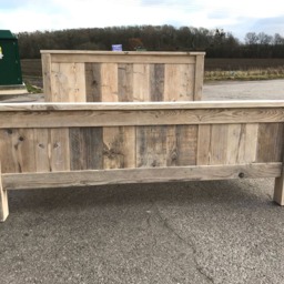 The Oxford Bed Frame Chunky Solid Rustic Pine Wood With Headboard All Sizes Available Free UK Delivery - thumbnail 3