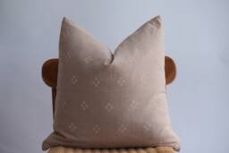 Block Print Pillow Cover Hmong Textile, Natural Dyed - thumbnail 1