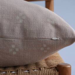 Block Print Pillow Cover Hmong Textile, Natural Dyed - thumbnail 3