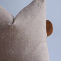 Block Print Pillow Cover Hmong Textile, Natural Dyed - thumbnail 2