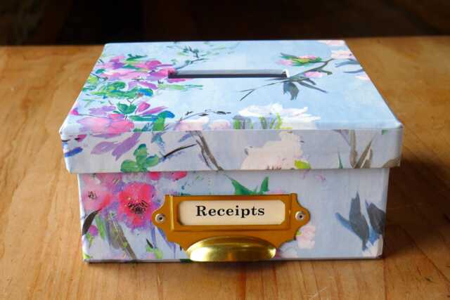Meadow Fleur Receipt Box Tapestry Floral Home Office D??cor - image 1
