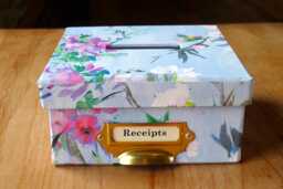 Meadow Fleur Receipt Box Tapestry Floral Home Office D??cor - thumbnail 1