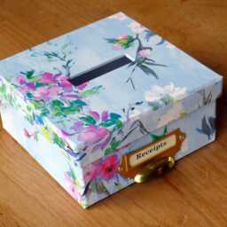 Meadow Fleur Receipt Box Tapestry Floral Home Office D??cor - thumbnail 3