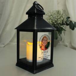 Personalised Photo Memorial Lantern Light in Our Hearts Tribute - thumbnail 2