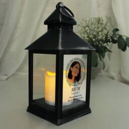 Personalised Photo Memorial Lantern Light in Our Hearts Tribute - thumbnail 3