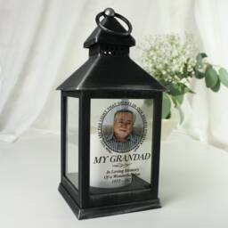 Personalised Photo Memorial Lantern Light in Our Hearts Tribute - thumbnail 1