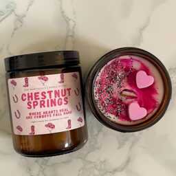 Chestnut Springs Candle - Flawless Heartless Powerless Reckless Hopeless Small Town Romance Bookish Book Gift - thumbnail 2