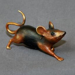 Bronze Mouse Figurine Statue Sculpture Mice Art Limited Edition Signed Numbered - thumbnail 2
