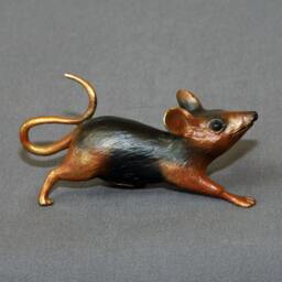 Bronze Mouse Figurine Statue Sculpture Mice Art Limited Edition Signed Numbered - thumbnail 3