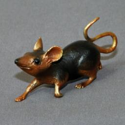 Bronze Mouse Figurine Statue Sculpture Mice Art Limited Edition Signed Numbered - thumbnail 1