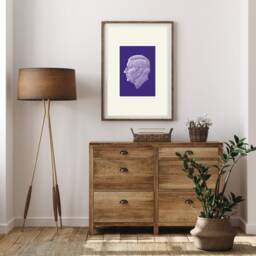 Royal Stamp - King Charles Print, England Queen Home Prints, Wall Art, Art Lounge, Living Room Prints - thumbnail 2