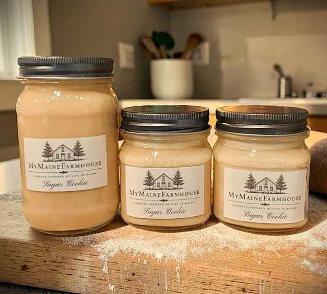 Sugar Cookie Soy Candle Handmade Maine Farmhouse Scent - image 1