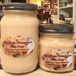 Sugar Cookie Soy Candle Handmade Maine Farmhouse Scent - thumbnail 2