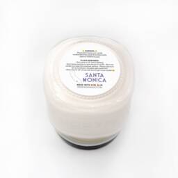 Santa Monica -- Scented Soy Candle California Bergamot Black Tea Currant Handmade Handpoured Mason Jar - thumbnail 3