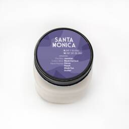 Santa Monica -- Scented Soy Candle California Bergamot Black Tea Currant Handmade Handpoured Mason Jar - thumbnail 1