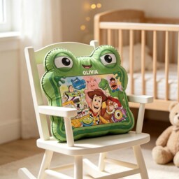 Personalized Toy Story Pillow, Custom Name Kids Throw Character Cushion, Nursery Bedroom Decor For - thumbnail 3
