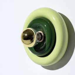 Ceramic Wall Lamp, Handmade Round Sconce Light, Colourful Flush Mount, Hallway Lightning - thumbnail 2