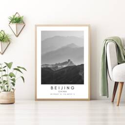 Beijing Print Wall Art Decor - Printable City Minimalist Travel China - thumbnail 3
