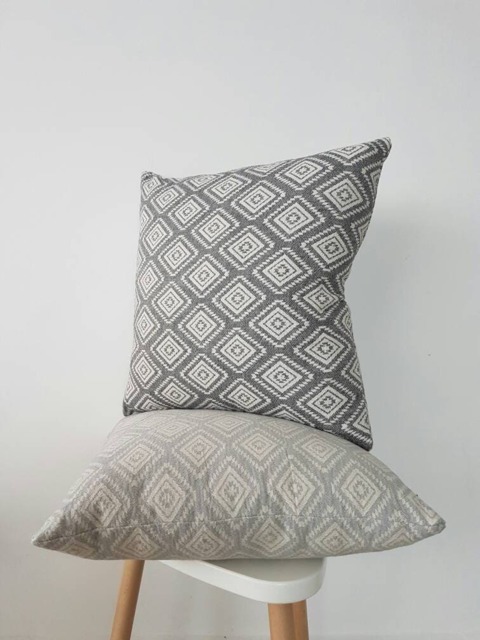 Modern Sham - Geometric Pillow Cover Bohemian Decorative Charcoal Grey Throw Fashion Home Decor Pillows - image 1