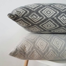 Modern Sham - Geometric Pillow Cover Bohemian Decorative Charcoal Grey Throw Fashion Home Decor Pillows - thumbnail 3