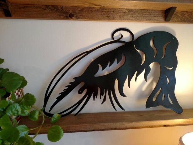 Plasma Cut Metal Shrimp Wall Art Indoor Outdoor Decor - image 1