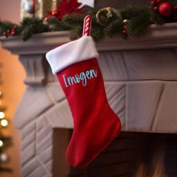Holiday Stocking Name Tags - Diy Iron On Labels Create Your Own Xmas Patch - thumbnail 3
