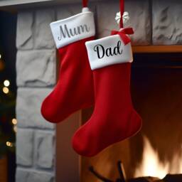 Holiday Stocking Name Tags - Diy Iron On Labels Create Your Own Xmas Patch - thumbnail 2