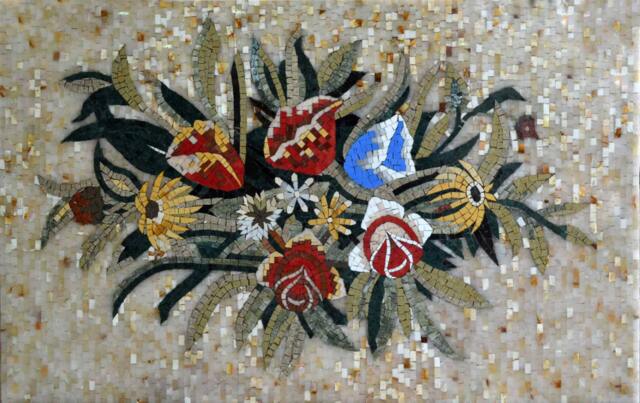 Living Flowers Marble Mosaic For Wall & Floor Decorations