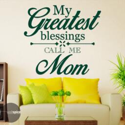 My Greatest Blessings Call Me Mom Vinyl Wall Decal Sticker - thumbnail 2