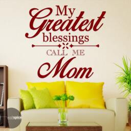 My Greatest Blessings Call Me Mom Vinyl Wall Decal Sticker - thumbnail 3