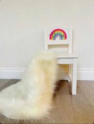 Children's Personalised White Wooden Chair, Toddler Bedroom Furniture, Birthday Gift For Kids Boy/Girl - thumbnail 1