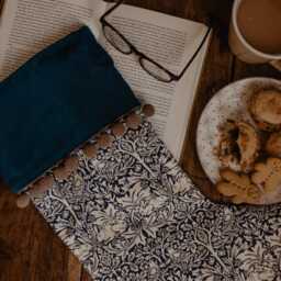 William Morris Brer Rabbit Stocking, Handmade Velvet Christmas Mantel Decor - thumbnail 3