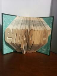 Empower - Folded Book Art Fully Customizable, Goals, Dreams - thumbnail 1